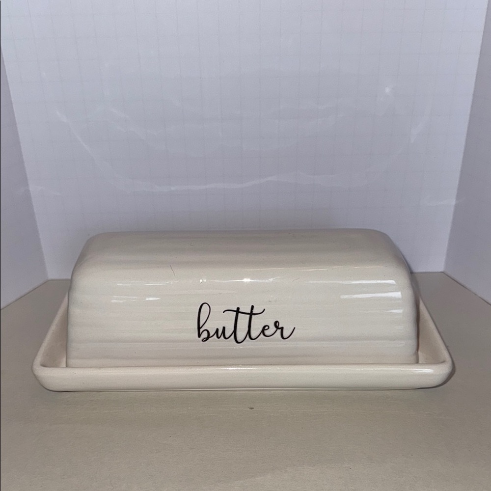 Cream Butter Dish - Picture 1 of 15